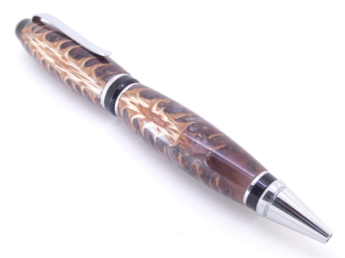 brown pine cone pen
