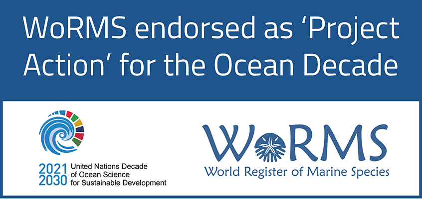WoRMS endorsed by UN Ocean Decade