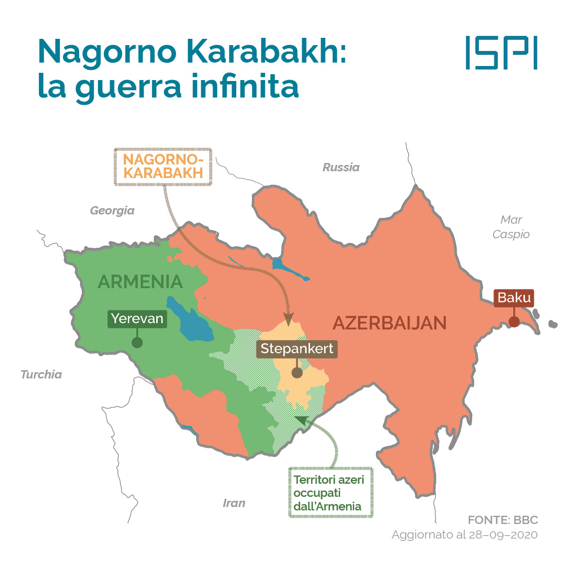 La guerra in Nagorno-Karabakh tra Armenia e Azerbaigian