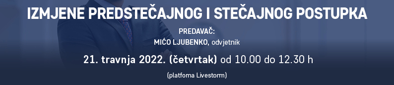 Izmjene predstečajnog i stečajnog postupka