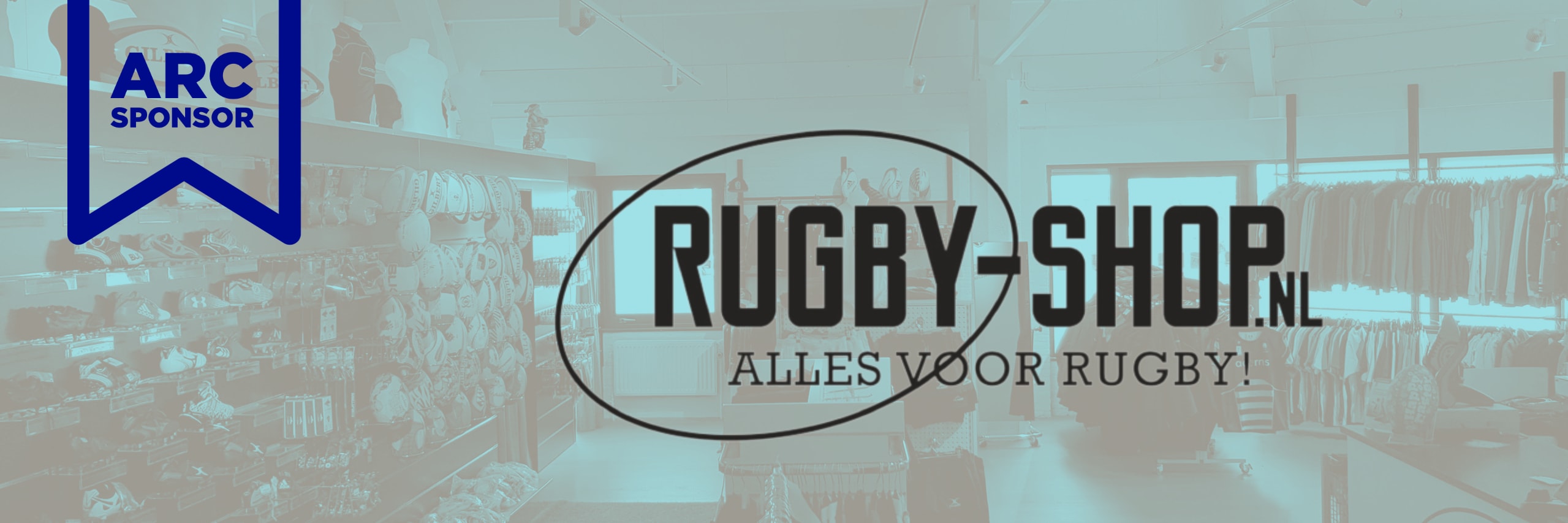 Rugby-shop.nl banner winkel arc sponsor